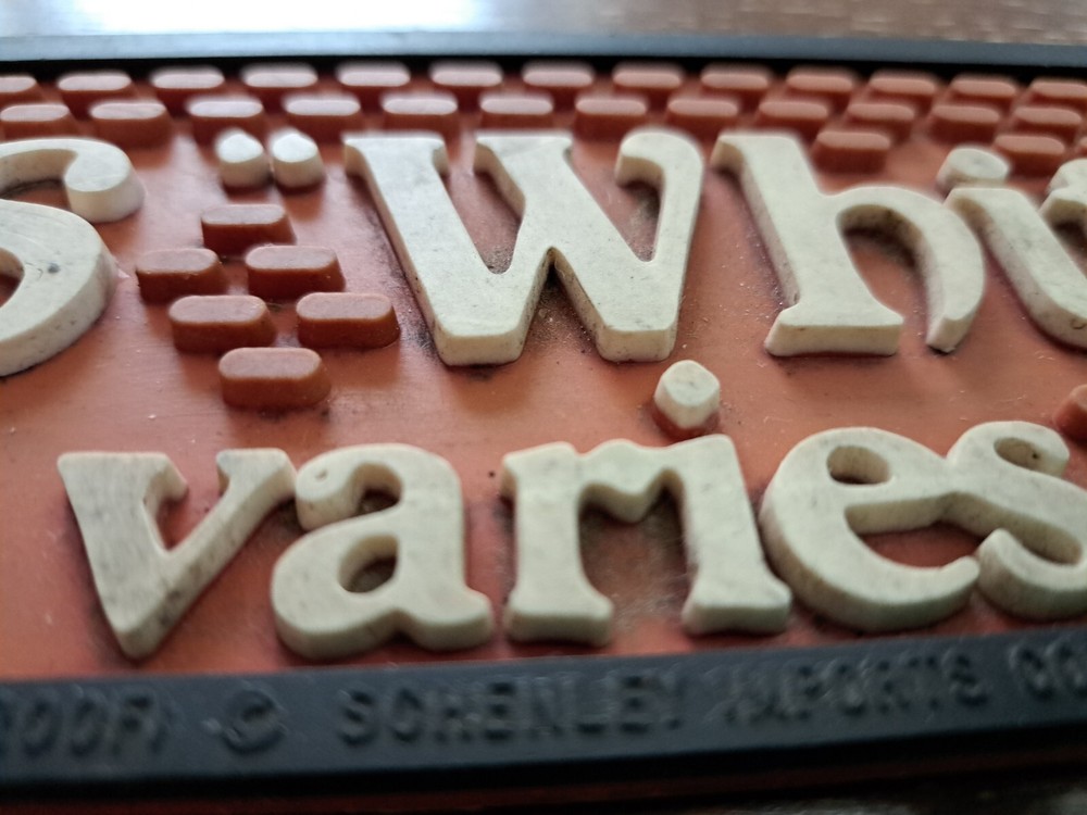 Vintage Dewar's White Label Bar Mat