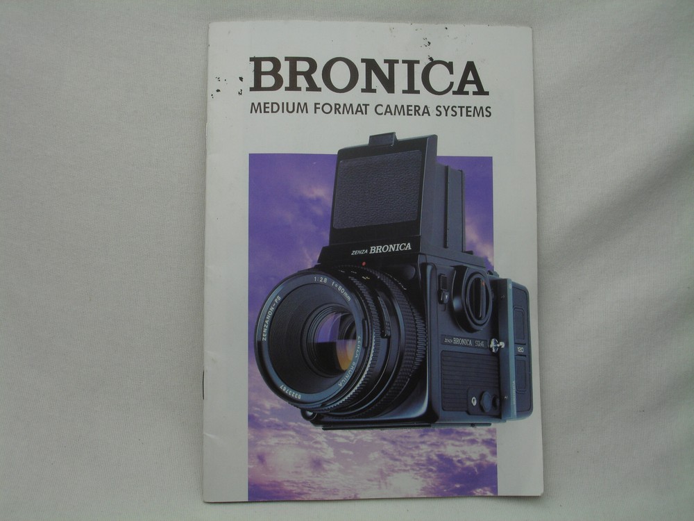 Bronica Medium Format Camera Systems Brochure + small Booklet