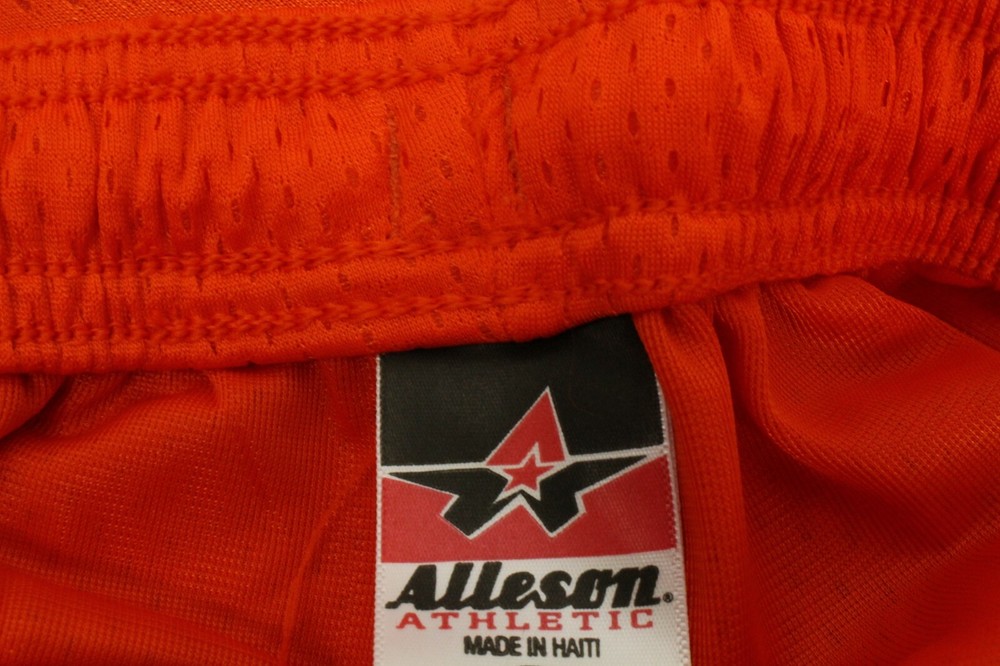 Alleson Athletic Men's Orange Mesh Lined Shorts