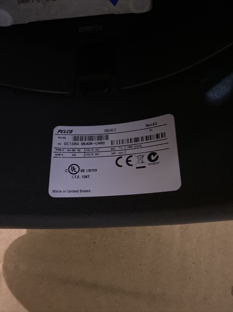 Pelco BB4E-F Spectra IV IP H.264 Back Box Flush