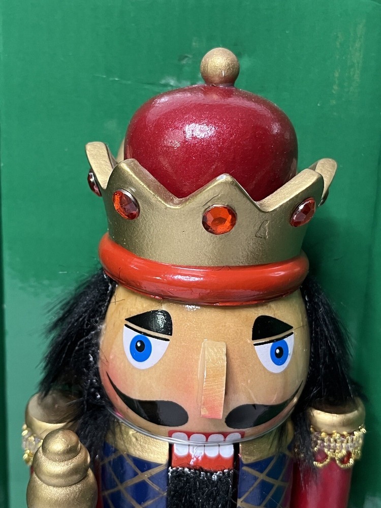 Kurt S Adler 9” Wooden Nutcracker King