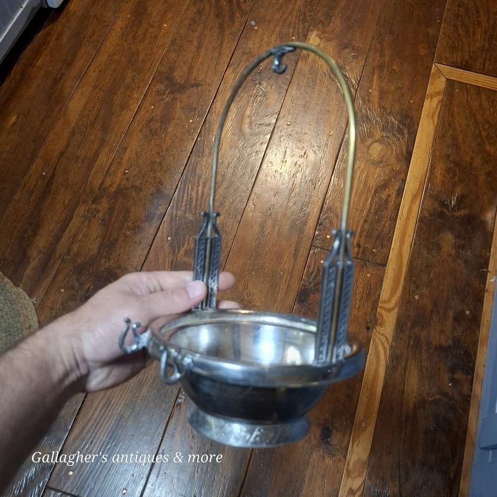 Antique Hartford Silver Plate Pickle Castor Dish