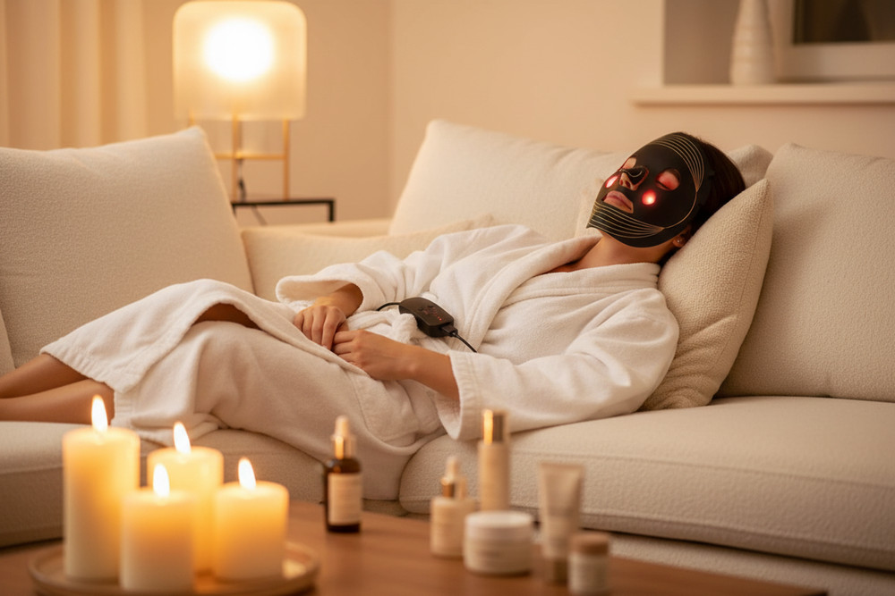 Red Light Therapy Face Mask - Anti-Aging LED Device