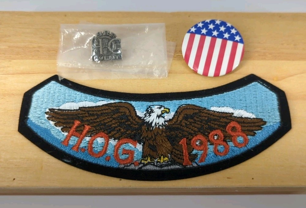 1988 HOG Membership Rocker Patch HARLEY DAVIDSON OWNERS GROUP