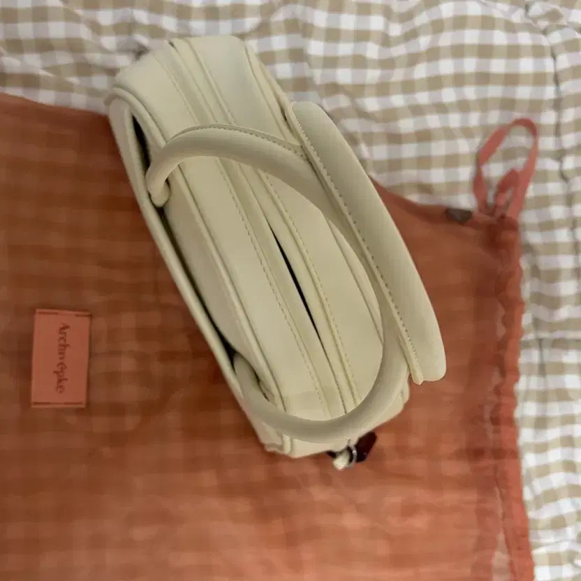 ArchiveAppk Ivory Linen Bowling Bag