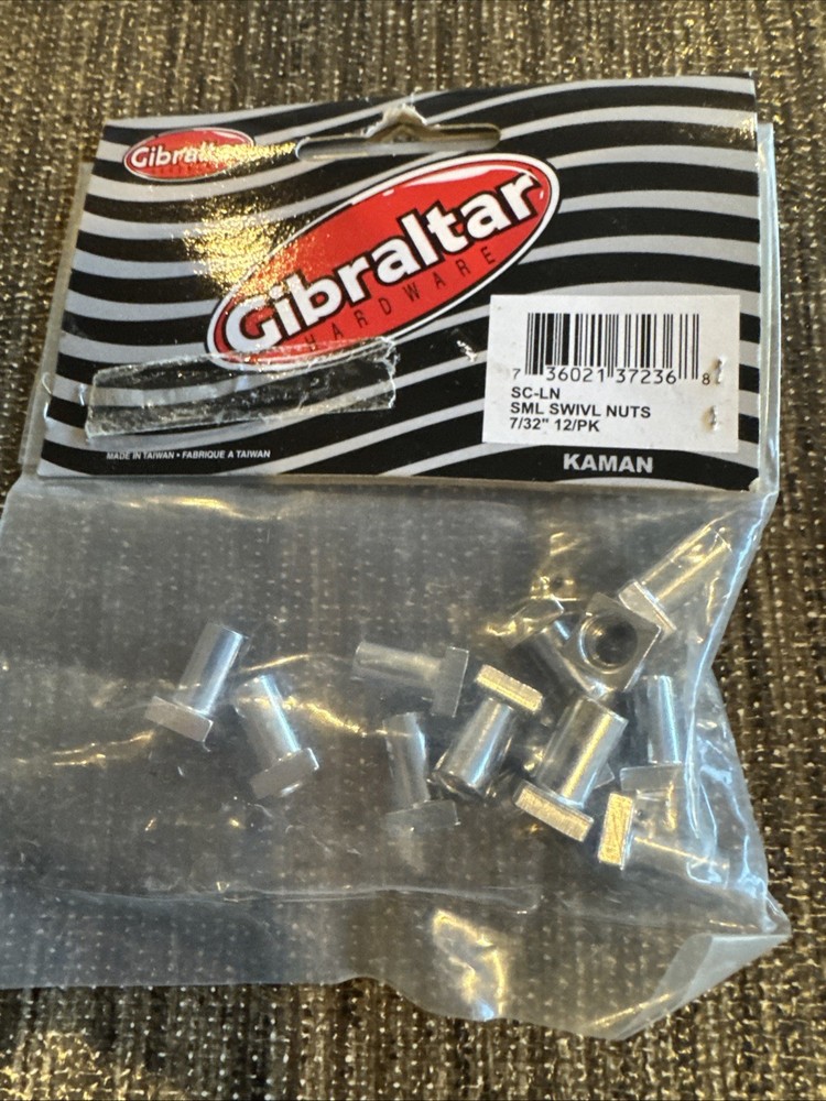 Gibraltar SC-LN Small Swivel Nuts 7/32" 12 Pack
