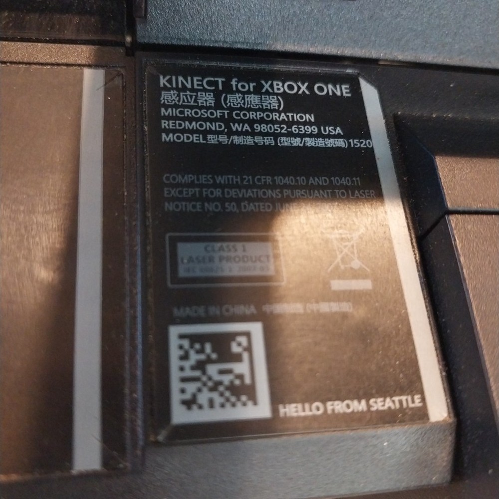Genuine Black Microsoft Xbox ONE Motion Kinect Sensor Bar Camera 1520