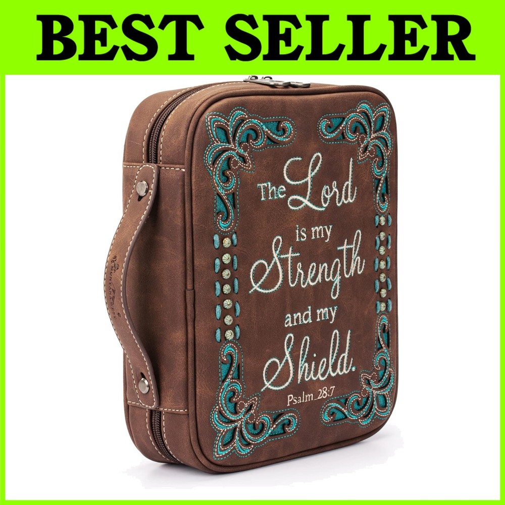 Floral Embroidery Western Style Bible Protective Cover