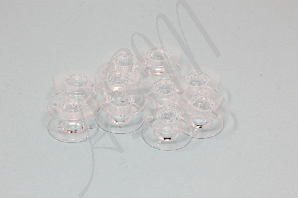 10 Pack Plastic Bobbins 2518P for Home Sewing Machine