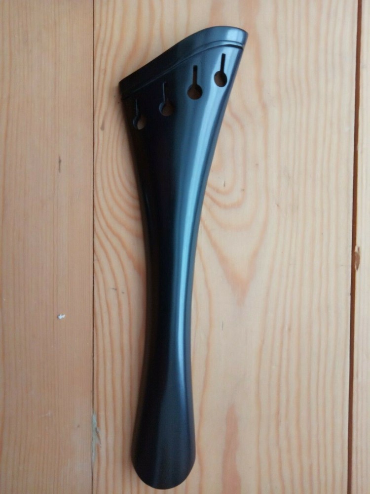 CELLO EBONY TAILPIECE, HARP STYLE, PROF. QUALITY, IMPROVE YOUR TONE, FULL SIZE!
