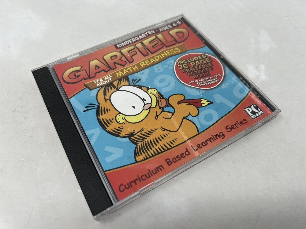 Garfield: It's All About Math Readiness Ages 3-4 (PC, 2006)