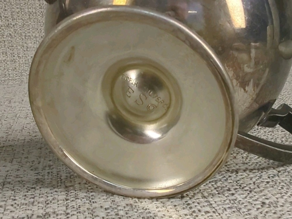 Vintage ESC Empire Silver Co Silverplate Cream and Sugar Set