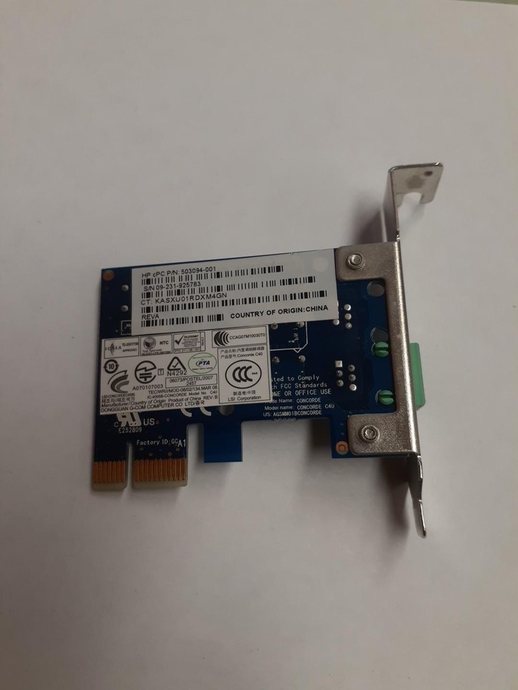 HP 503094-001 Fax Modem Low Profile Card