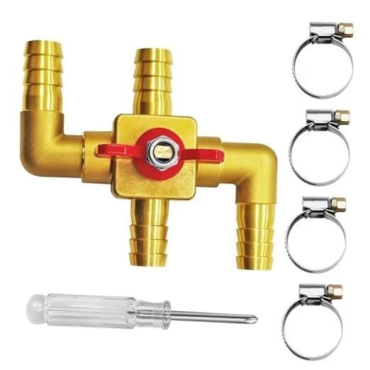 Solid Brass 5/8'' 4-Way Heater Control Valve – Automotive Heater Core Bypass