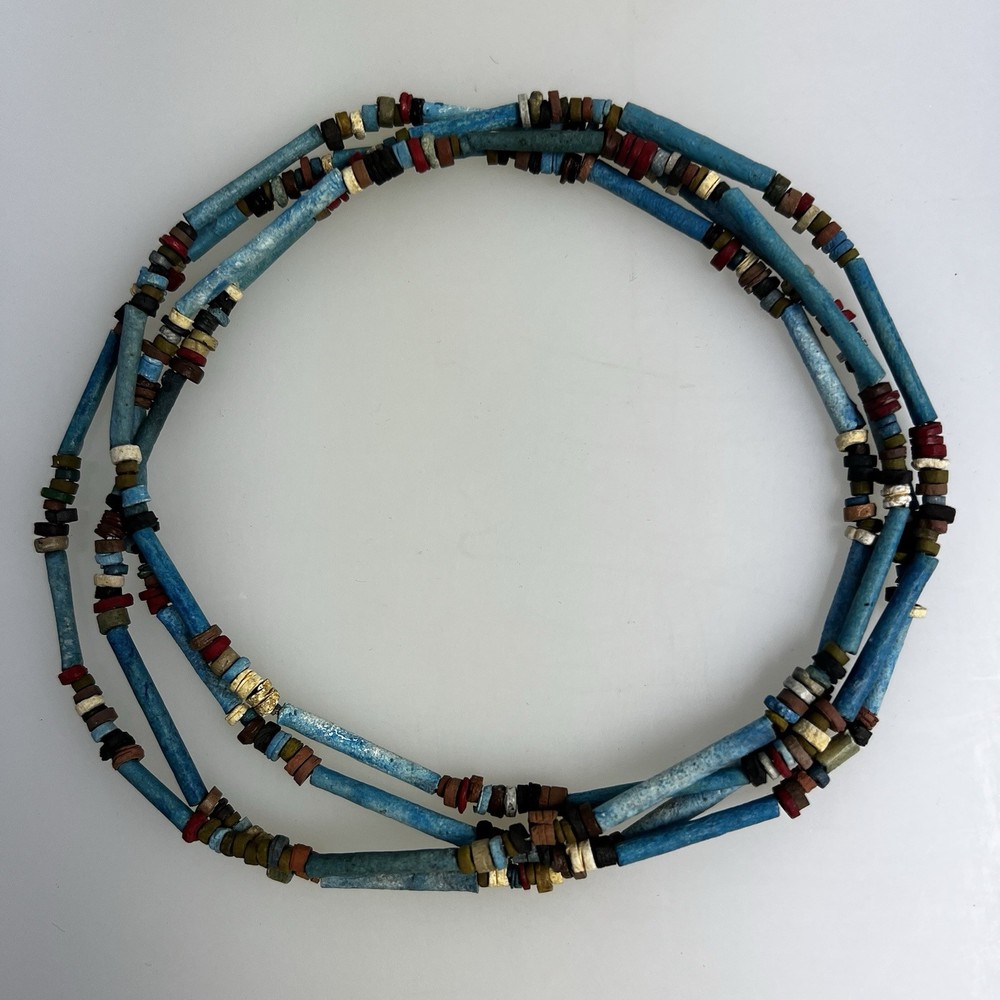 Egyptian Mummy Beads 49 Inches