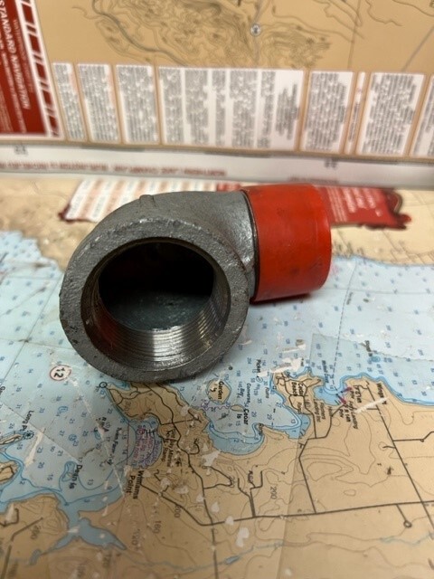 Galvanized Elbow Reducing Adapters 90 degree 1-1/4".