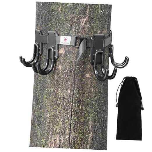 Treestand Strap Hangers with Metal Hooks for Tree Stand Platform Saddle