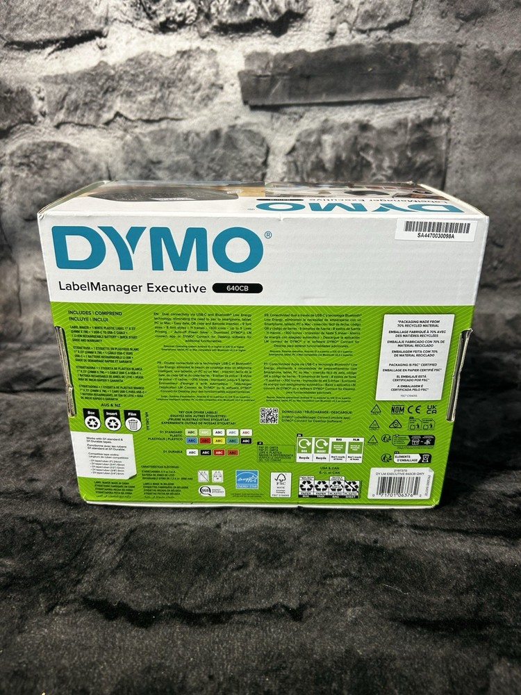Genuine DYMO LabelManager Executive 640CB Portable Compact Label Printer NEW