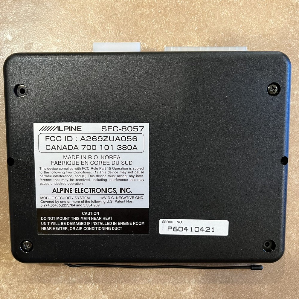 Alpine SEC-8057 Security Alarm Computer OEM