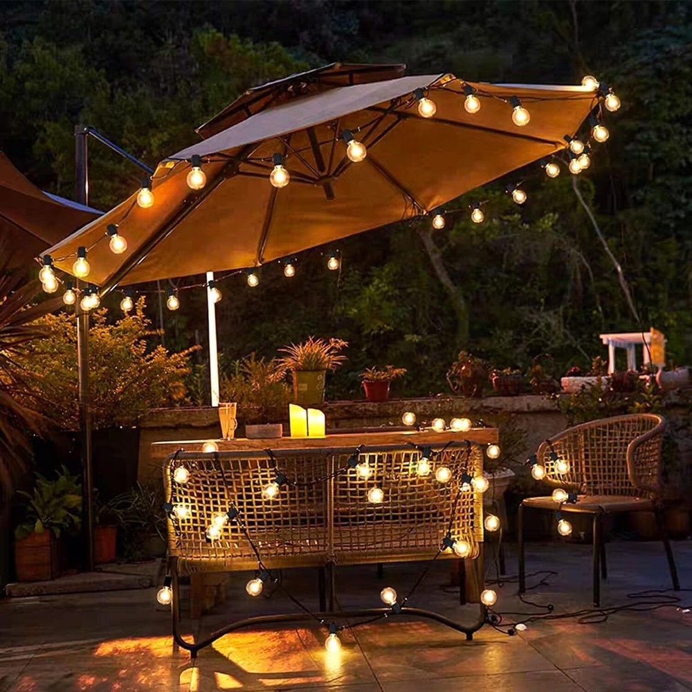 Solar String Lights - 100Ft LED Outdoor String Lights - Shatterproof, Waterproof