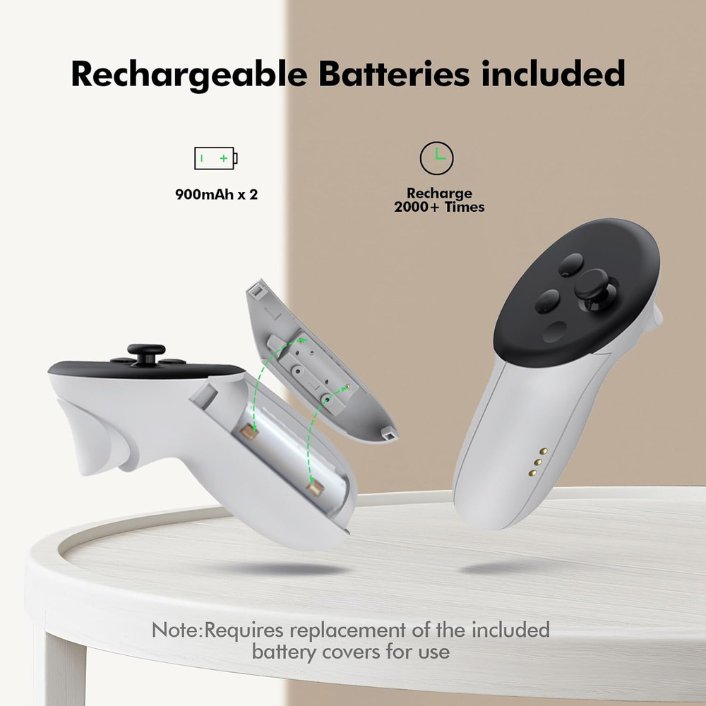 Charging Dock Compatible with Meta Oculus Quest 3/3S, VR Headset Controller Acce