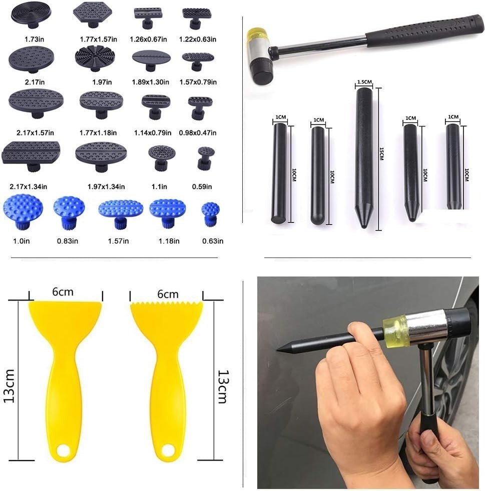 Auto Dent Repair Kit, Adjustable Width and Height for Effective Damage Fixing