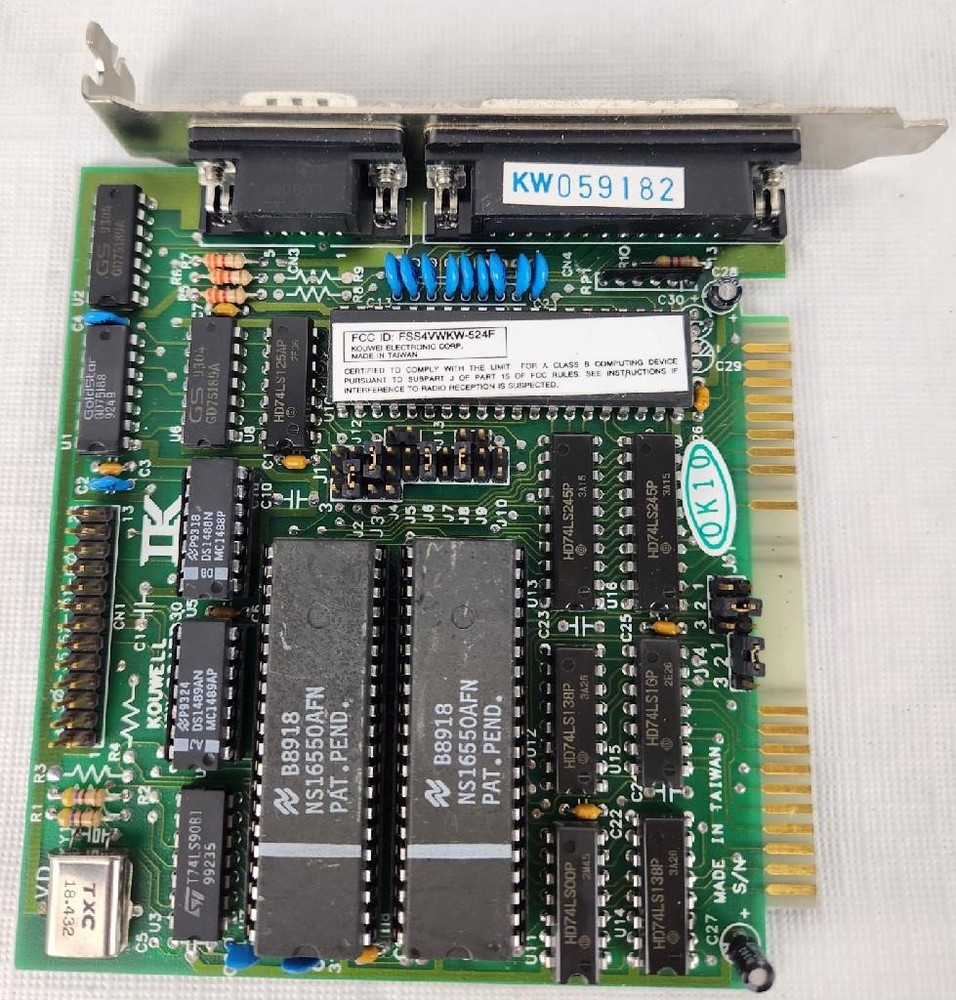 Vintage Kouwell KW-524FD Serial/Parallel Adapter with User's Manual