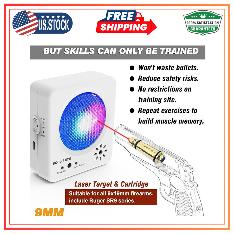 BOOLIT EYE Dry Fire Training System Laser Cartridge with Electronic Target