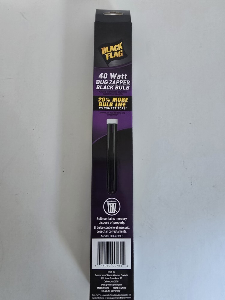 Black Flag BB-40BLK 40W Replacement Bulb - Black