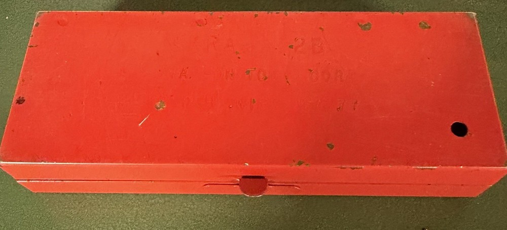 Snap On Empty Red Tin Vintage USA