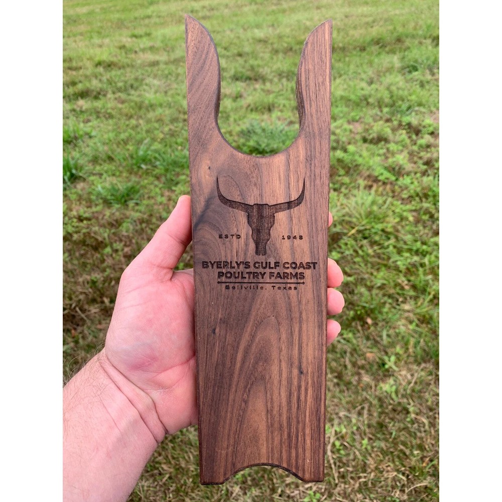 Personalized Rustic Walnut Boot Jack