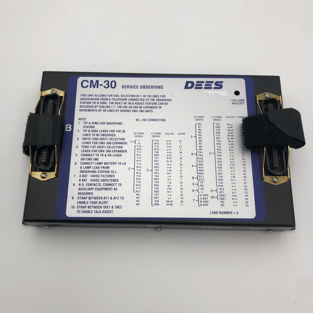 Dees CM-30 Phone   Service Observing Unit UNTESTED READ