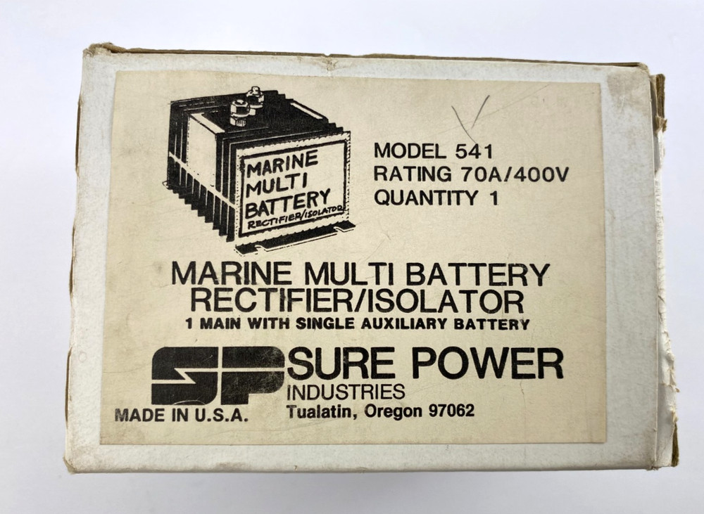 Sure power Marine Multi Battery Rectifier/Isolator MODEL 541 - 70AMP/400VOLT