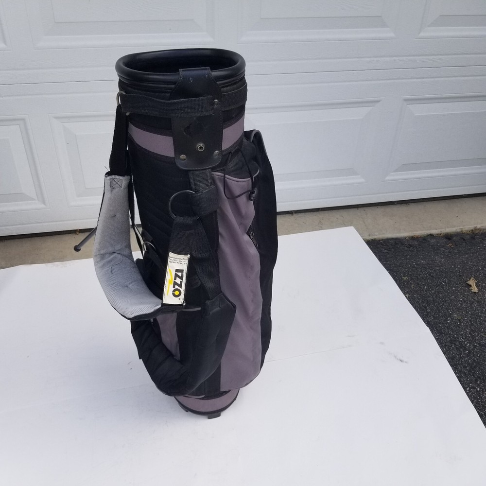 IZZO Stand Carry Golf Bag Black 3 Way Divider