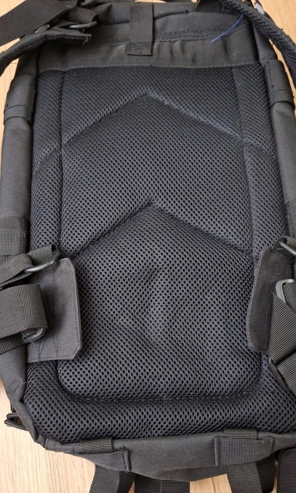 Military Tactical Black Backpack Pockets