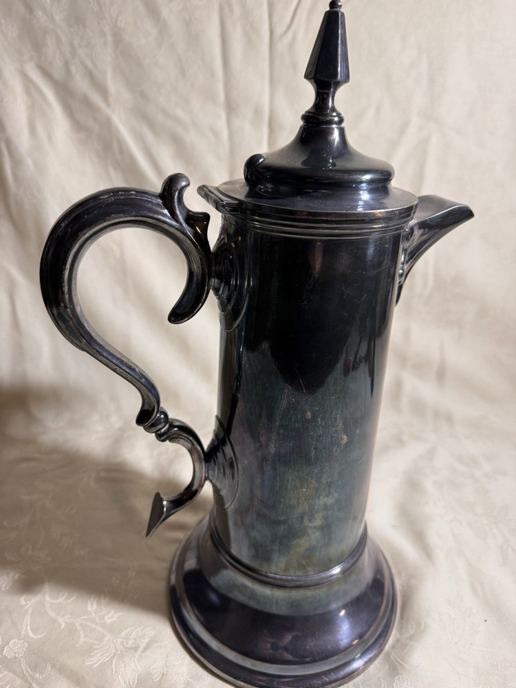 Reed & Barton Antique Silverplate Stein Tankard Gothic Barware