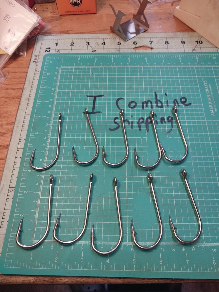 Eagle Claw Nickel 10/0 Tuff Hooks New