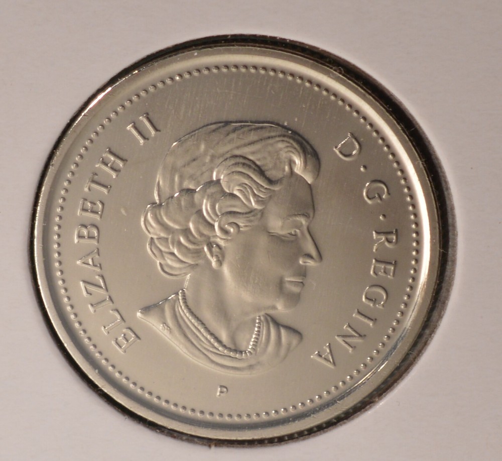 2004P Canada 25 Cents - Uncirculated - Caribou