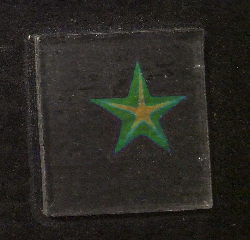 CBS DICHROIC GLASS 90 C.O.E. Single Small Size STAR #7