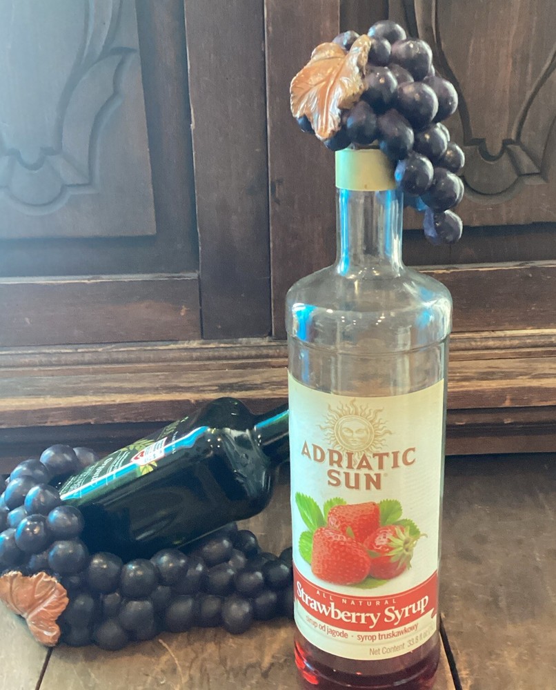 Grape Cluster Bottle Holder And Topper