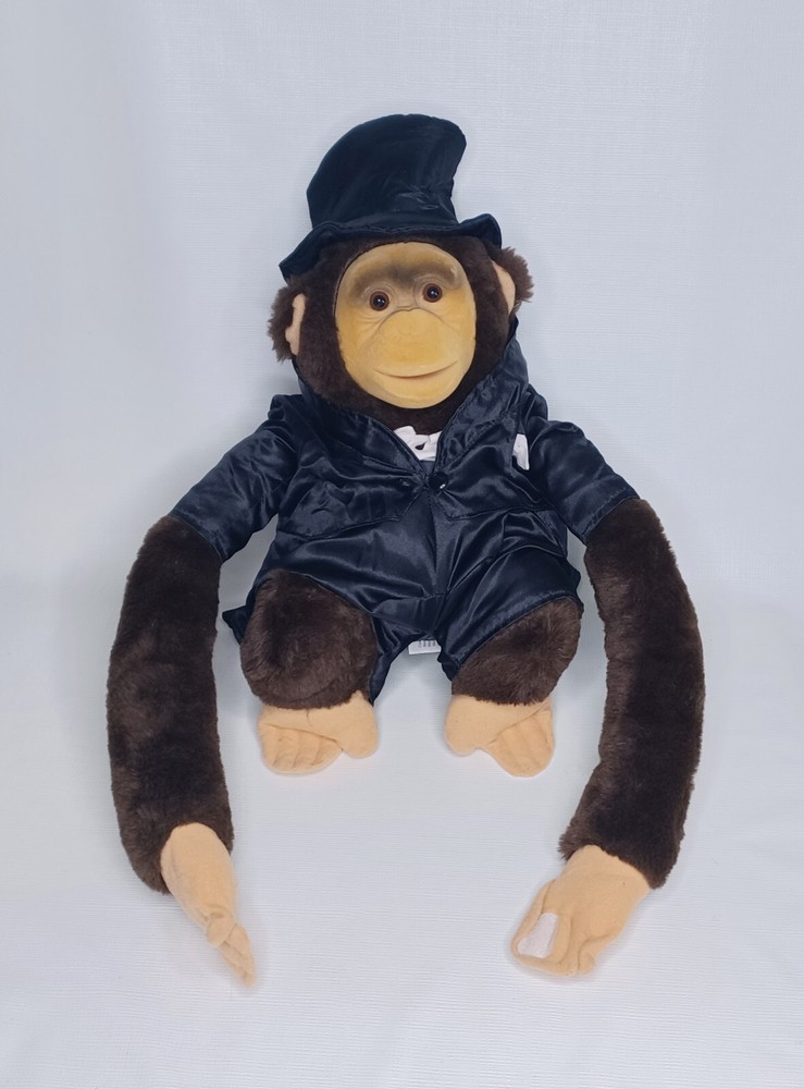 RUHOF Plush Monkey Hand Puppet Squeaks 2024