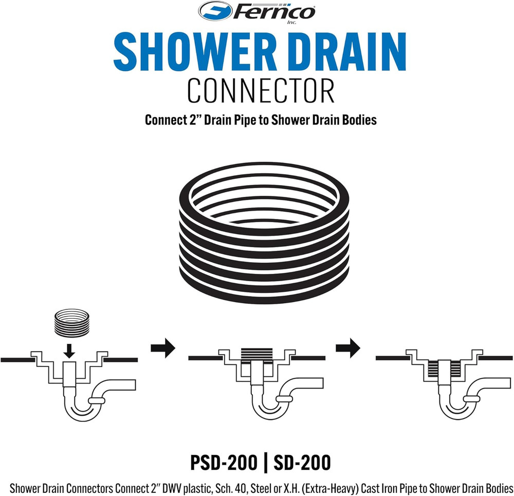 PSD-200 2" Shower Drain Connector