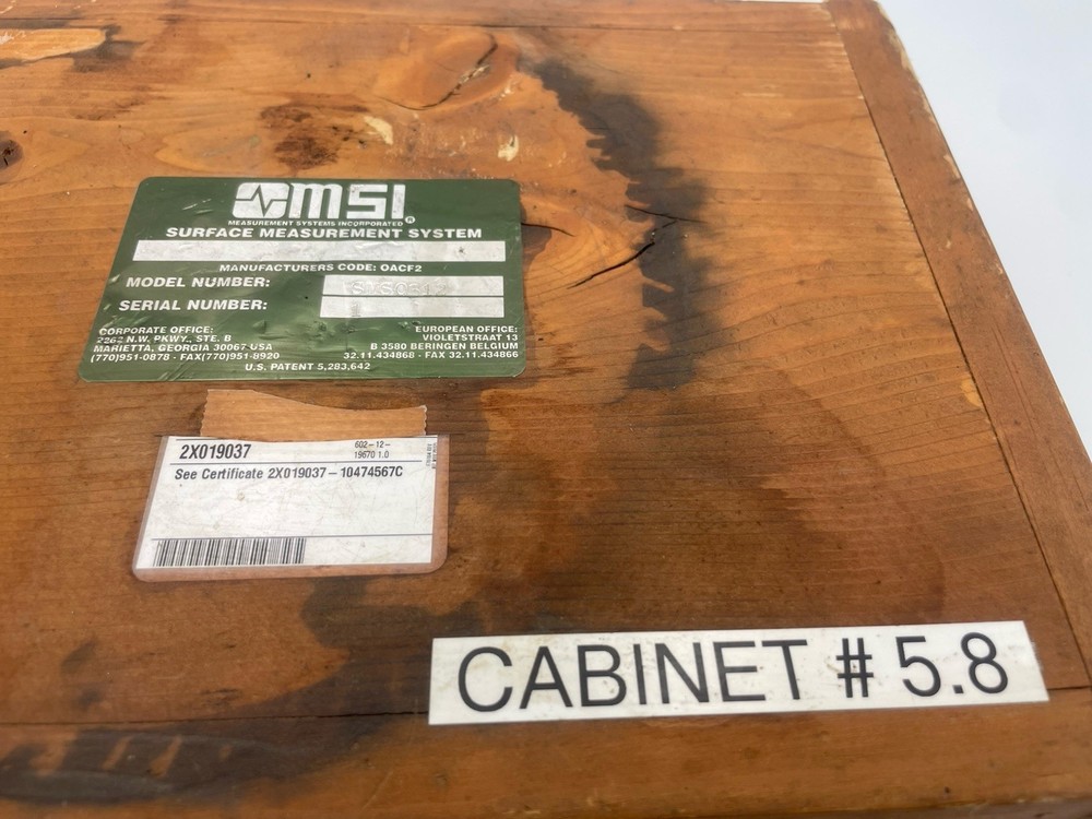 Boeing Class B Surface Measurement Standard 2X-019037 w/ Case - READ