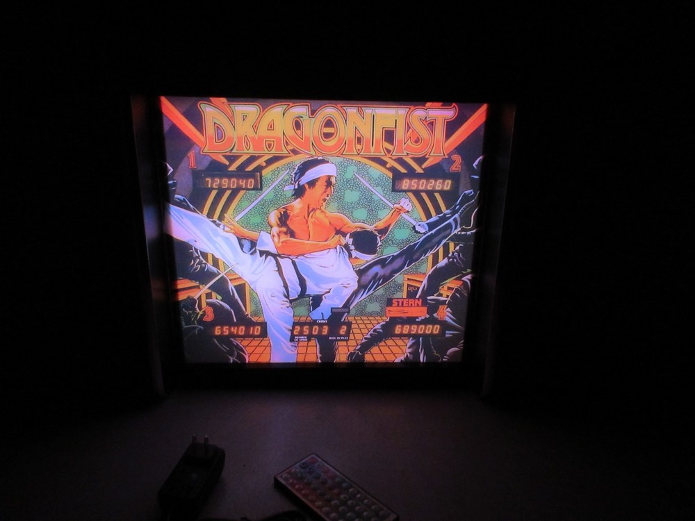 Stern Dragonfist Pinball Head LED Display light box
