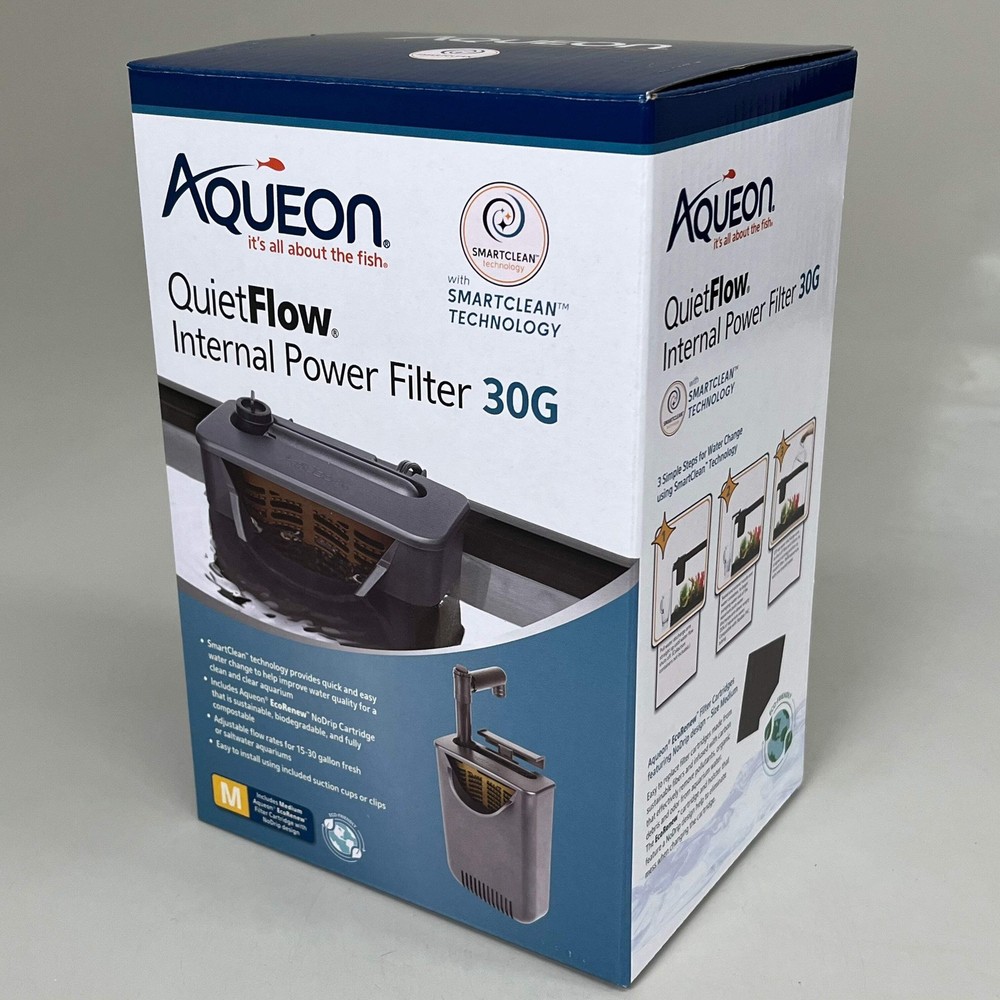 AQUEON QuietFlow Internal Filter with SmartClean Technology 30G