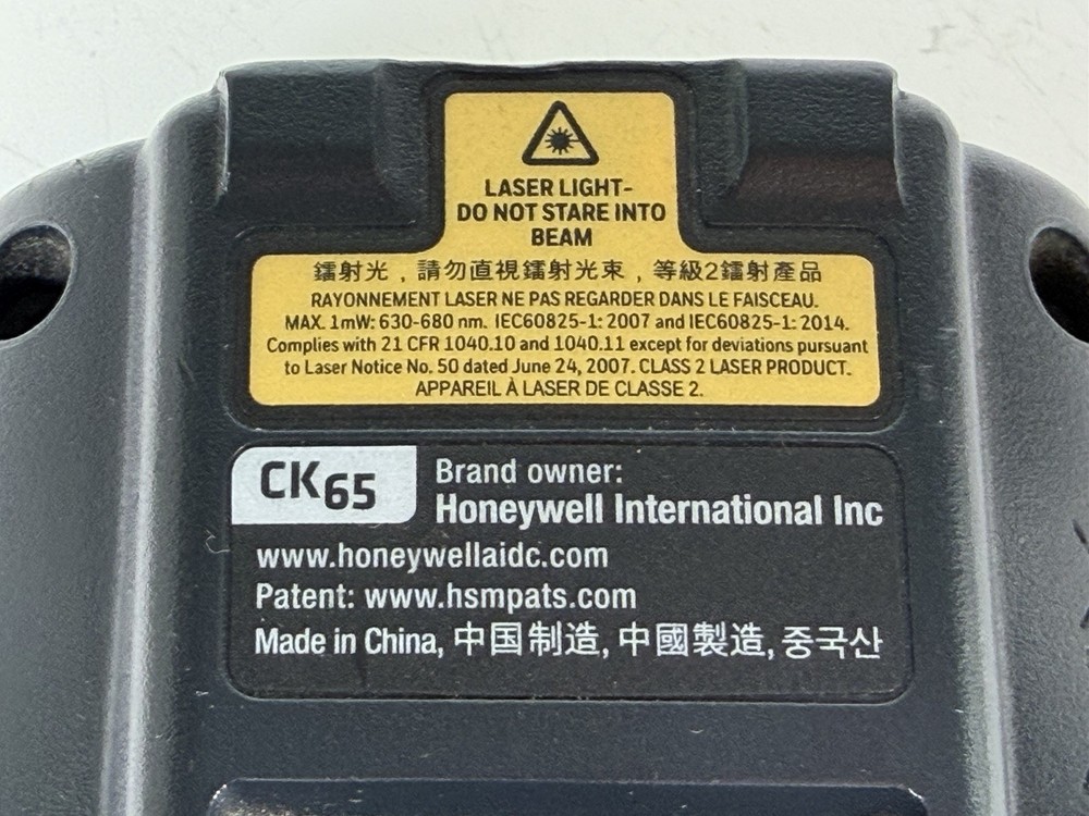 Honeywell CK65 Handheld Android Mobile Computer Barcode Scanner - WORKING