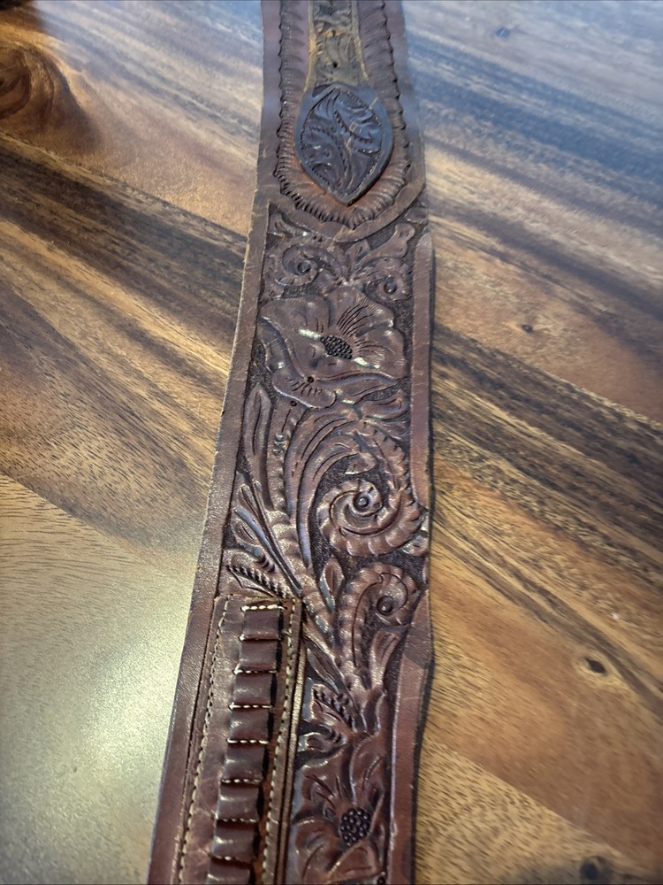 Western Cartridge Belt Hand Tooled