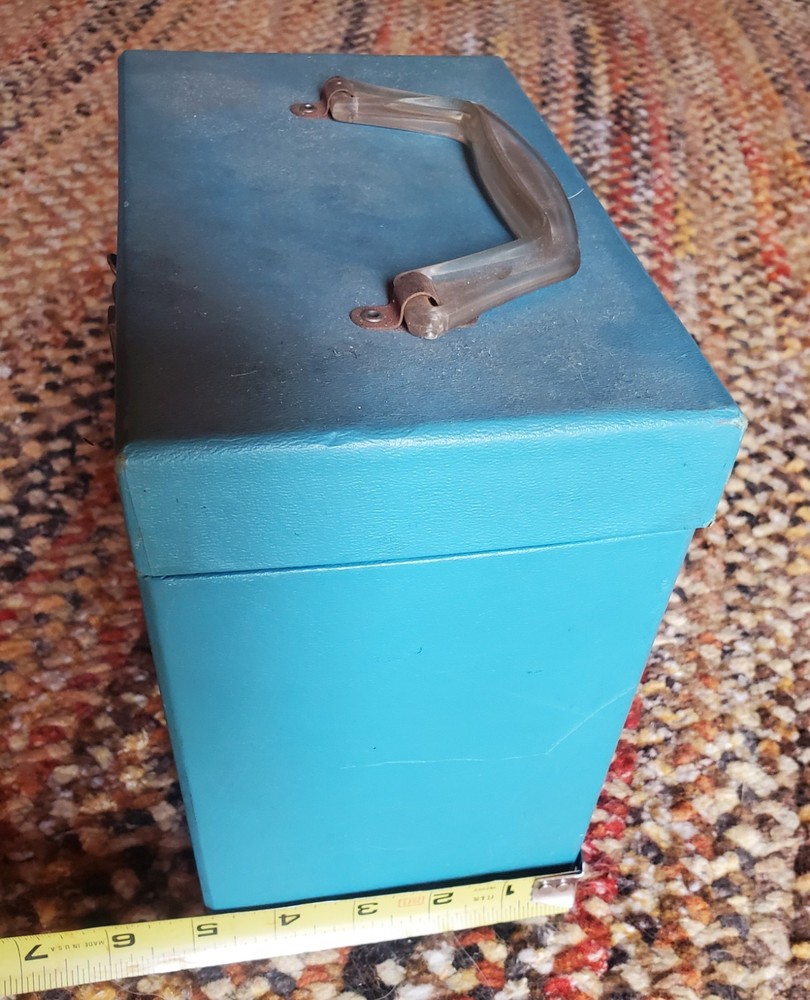 Vintage Cardboard 45 Record Holder Storage Carrying Case