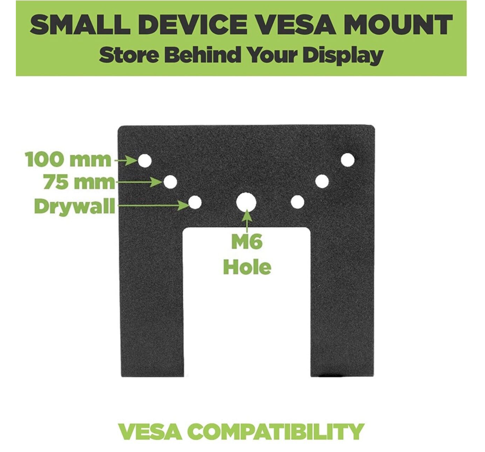 Hide it Mount Uni-S Black Universal Small Device Mount Cable Box Mount New
