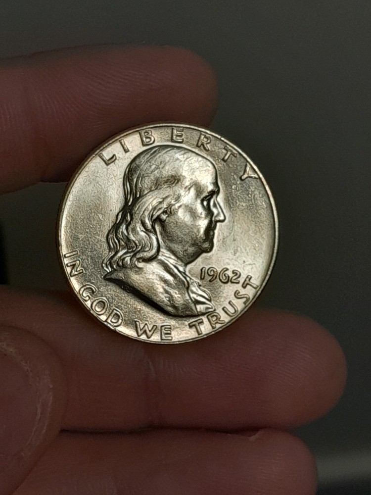 1962- D Franklin Half Dollar BU #3
